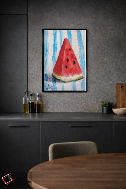 تابلو دکوراتیو طبیعت بی جان هندوانه اثر ناتالی مک - D1B