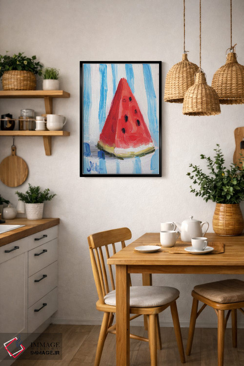 تابلو دکوراتیو طبیعت بی جان هندوانه اثر ناتالی مک - D5B