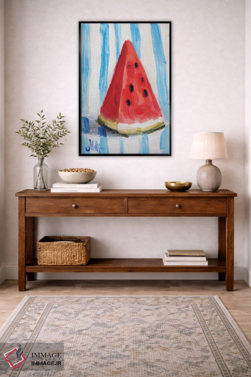 تابلو دکوراتیو طبیعت بی جان هندوانه اثر ناتالی مک - D4B