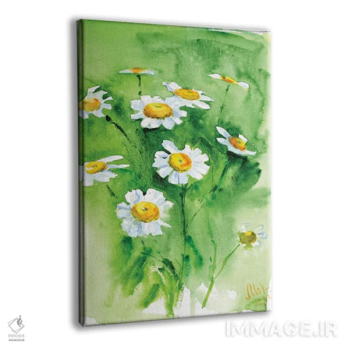 تابلو دکوراتیو بابونه اثر ناتالی مک - نمای پرسپکتیو محصول