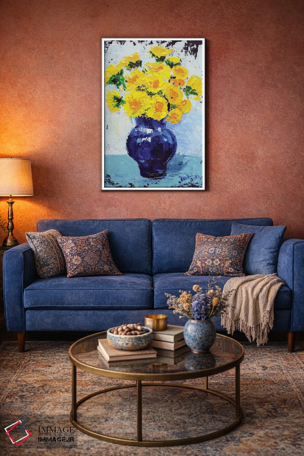 تابلو دکوراتیو دسته گل قاصدک اثر ناتالی مک - D2W