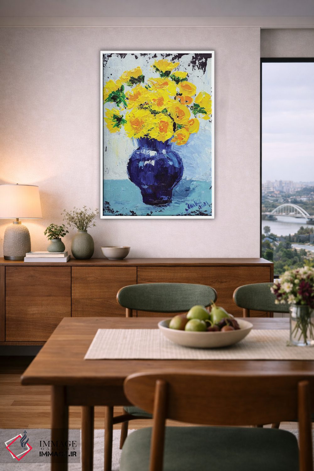 تابلو دکوراتیو دسته گل قاصدک اثر ناتالی مک - D6W