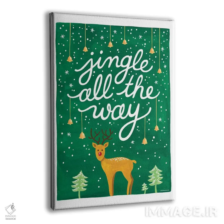 تابلو دکوراتیو زنگوله ها II اثر نور طحمه - نمای پرسپکتیو محصول