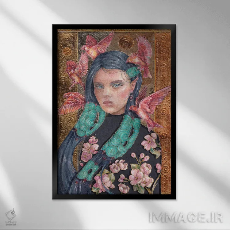 تابلو دکوراتیو ادل اثر نیکولاس تاور - نمای قابدار مشکی