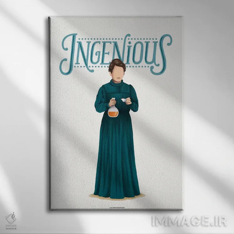 تابلو دکوراتیو ماری اثر نور طحمه - نمای روبهرو روی دیوار