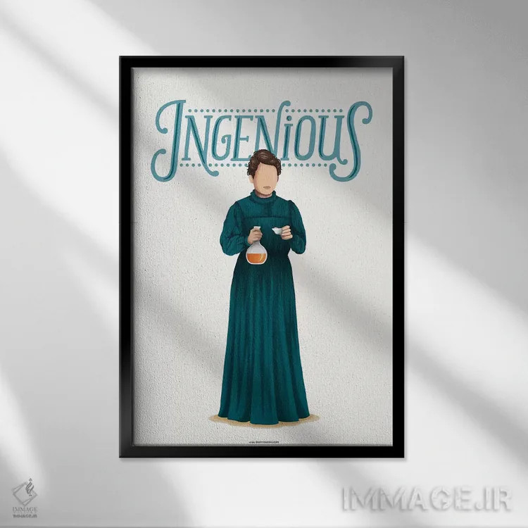 تابلو دکوراتیو ماری اثر نور طحمه - نمای قابدار مشکی