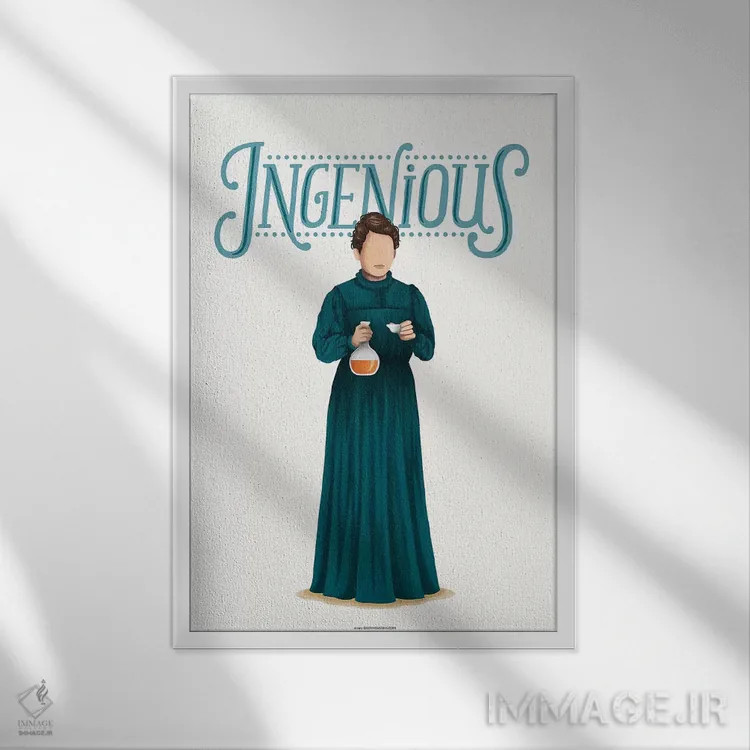 تابلو دکوراتیو ماری اثر نور طحمه - نمای قابدار سفید