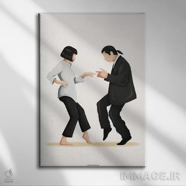 تابلو دکوراتیو داستان عامه پسند اثر نور طحمه - نمای روبهرو روی دیوار