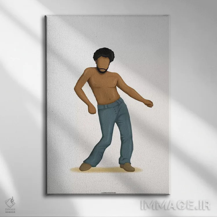 تابلو دکوراتیو گوارا اثر نور طحمه - نمای روبهرو روی دیوار