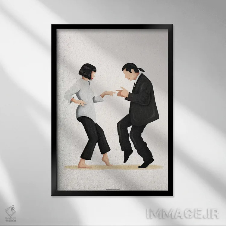 تابلو دکوراتیو داستان عامه پسند اثر نور طحمه - نمای قابدار مشکی