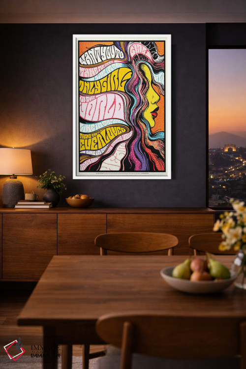 تابلو دکوراتیو تنها دختر اثر نور طحمه - D3W