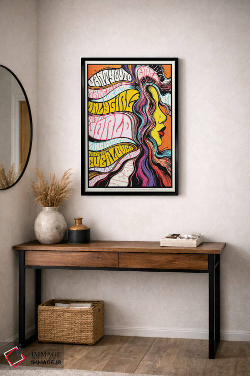 تابلو دکوراتیو تنها دختر اثر نور طحمه - D5B