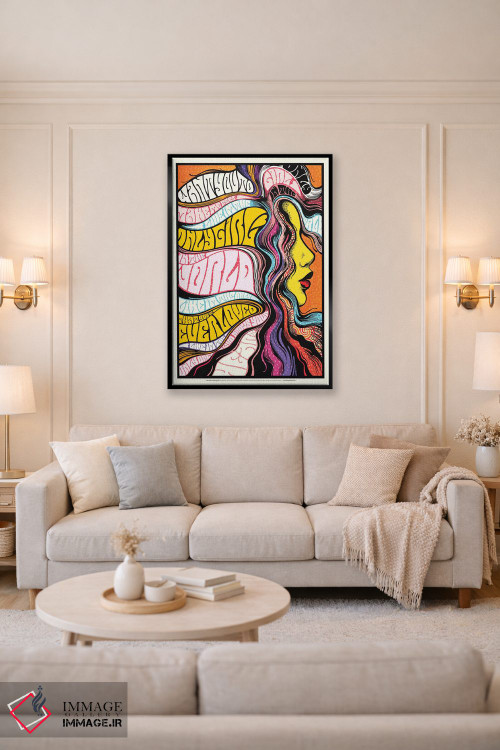 تابلو دکوراتیو تنها دختر اثر نور طحمه - D4B