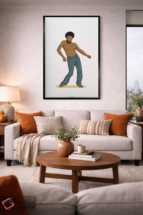 تابلو دکوراتیو گوارا اثر نور طحمه - D3B