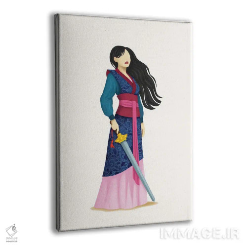 تابلو دکوراتیو جنگجو اثر نور طحمه - نمای پرسپکتیو محصول