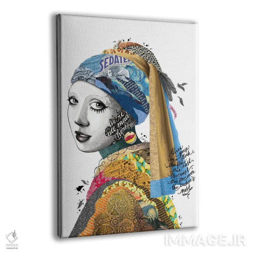 تابلو دکوراتیو همه اینجا دیوانه اند اثر نور طحمه - نمای پرسپکتیو محصول