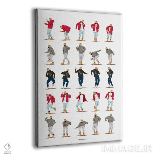 تابلو دکوراتیو زنگ تماس داغ اثر نور طحمه - نمای پرسپکتیو محصول