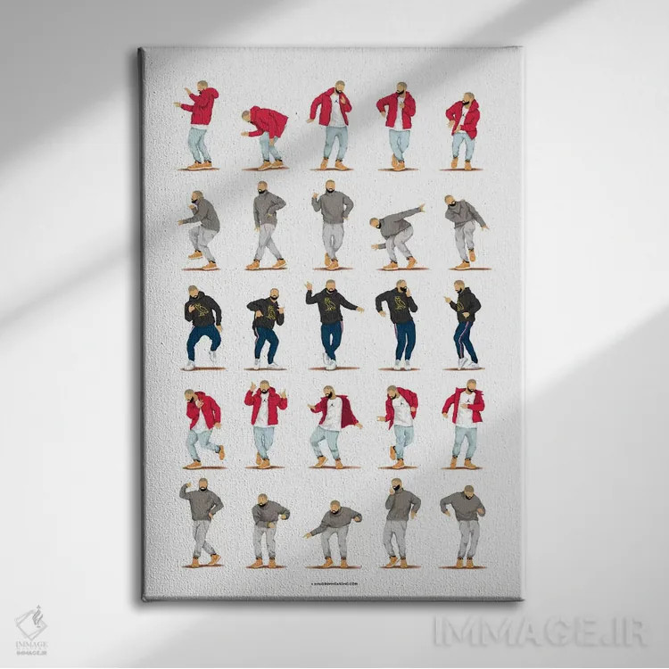 تابلو دکوراتیو زنگ تماس داغ اثر نور طحمه - نمای روبهرو روی دیوار