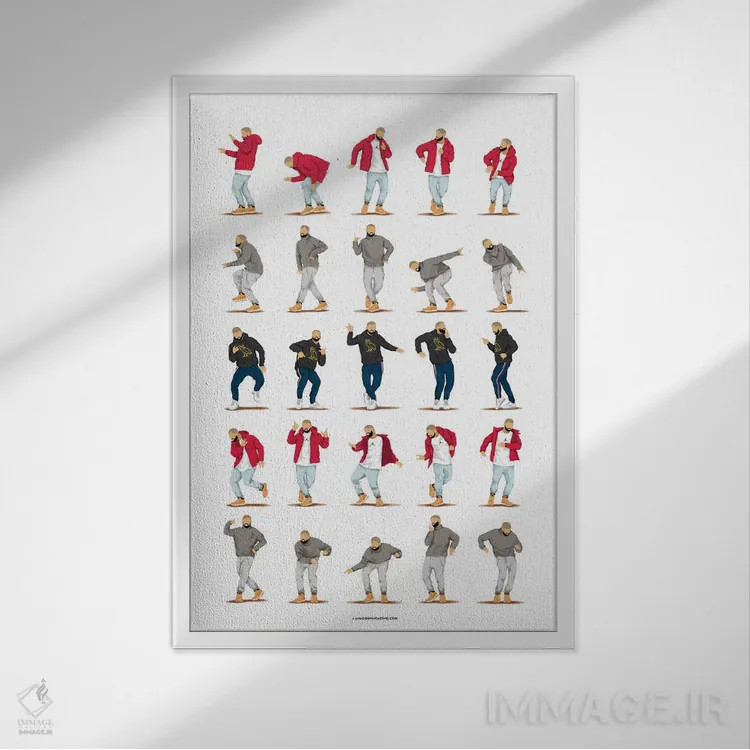 تابلو دکوراتیو زنگ تماس داغ اثر نور طحمه - نمای قابدار سفید