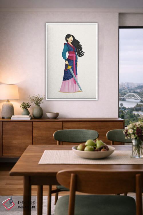 تابلو دکوراتیو جنگجو اثر نور طحمه - D5W