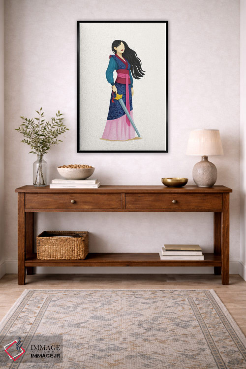 تابلو دکوراتیو جنگجو اثر نور طحمه - D4B