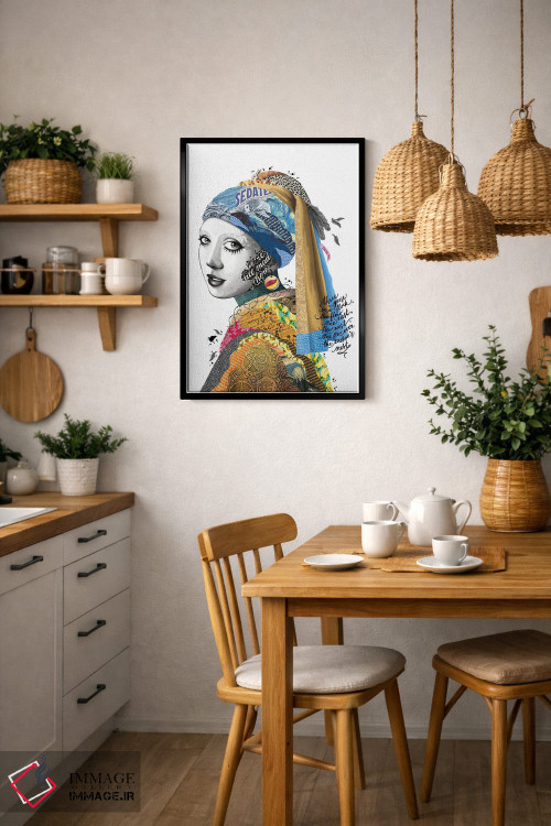 تابلو دکوراتیو همه اینجا دیوانه اند اثر نور طحمه - D5B