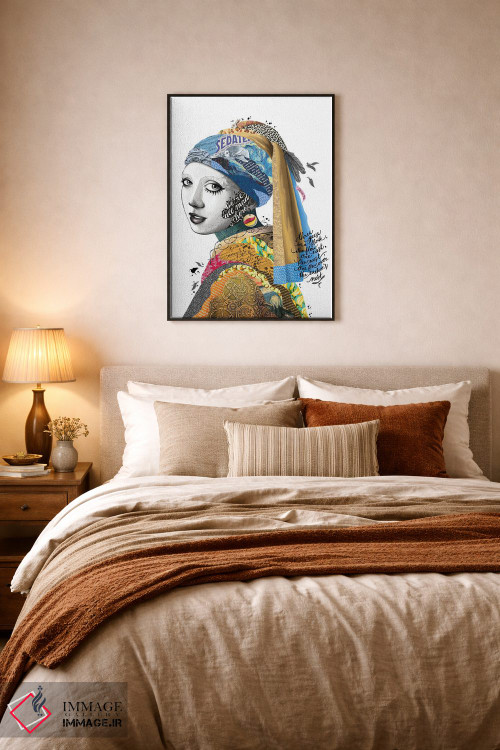 تابلو دکوراتیو همه اینجا دیوانه اند اثر نور طحمه - D6B