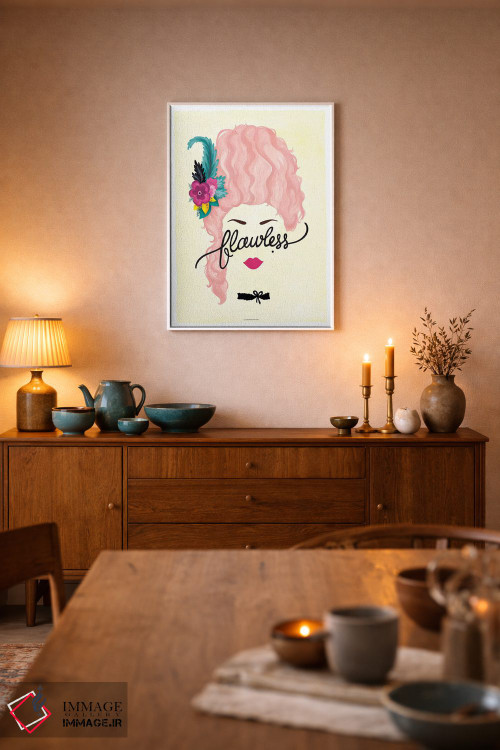 تابلو دکوراتیو ماری آنتوانت اثر نور طحمه - D6W