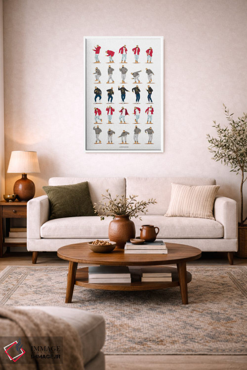 تابلو دکوراتیو زنگ تماس داغ اثر نور طحمه - D3W