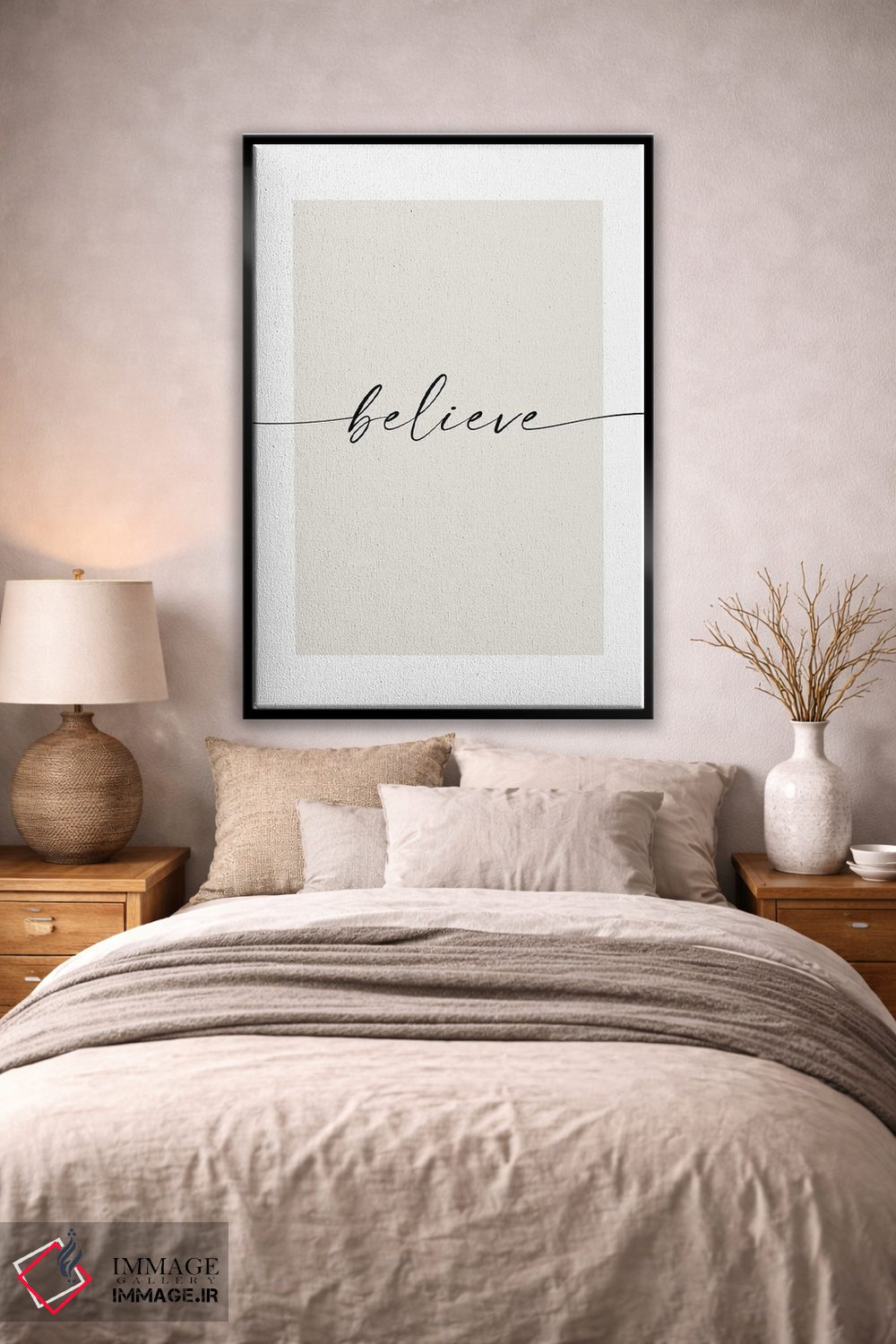 تابلو مینیمال ایمان داشته باش اثر نووو پرینتس - D3B
