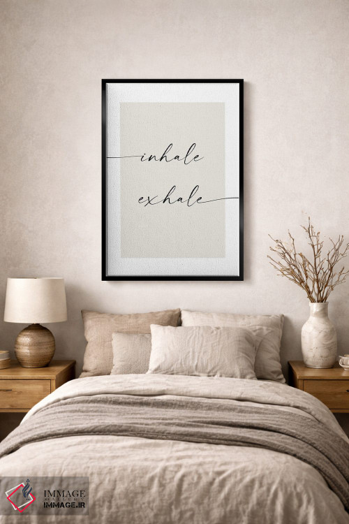 تابلو مینیمال دم و بازدم اثر نووو پرینتس - D1B