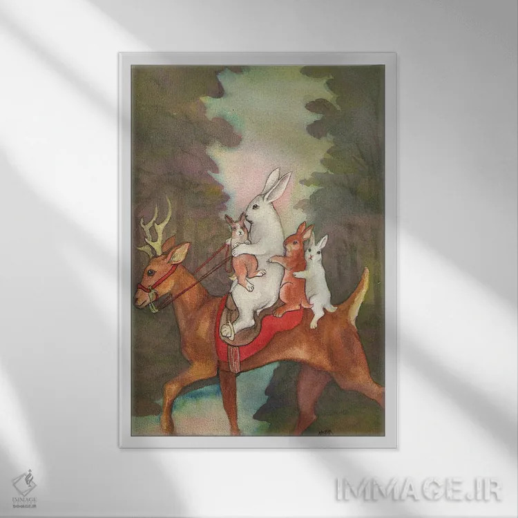 تابلو دکوراتیو سفر بازگشت به خانه اثر نکیشا واندروون - نمای قابدار سفید