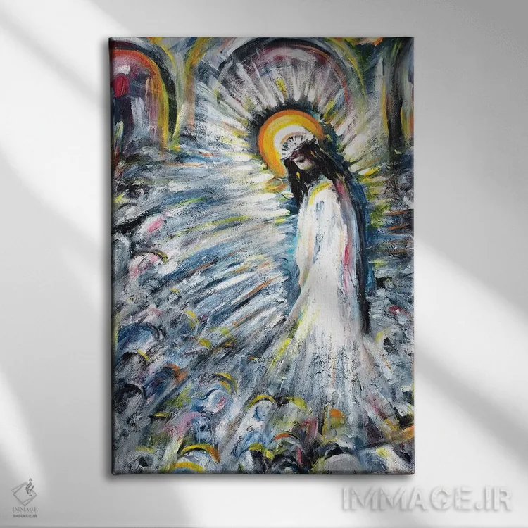 تابلو دکوراتیو درخشان اثر نوویک - نمای روبهرو روی دیوار