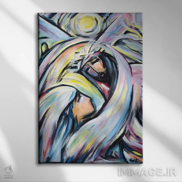 تابلو دکوراتیو در راهی پرخار اثر نوویک - نمای روبهرو روی دیوار