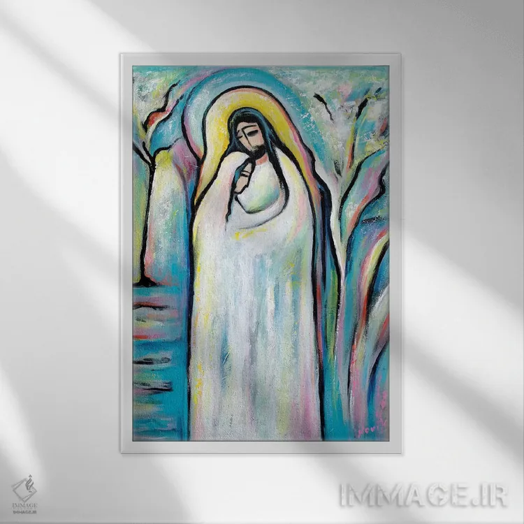 تابلو دکوراتیو فرزند محبوب اثر نوویک - نمای قابدار سفید