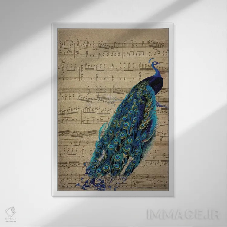 تابلو دکوراتیو پیس I اثر ناتاشا وسکوت - نمای قابدار سفید