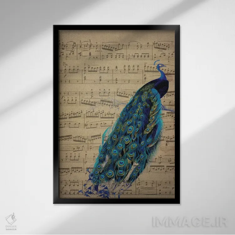 تابلو دکوراتیو پیس I اثر ناتاشا وسکوت - نمای قابدار مشکی