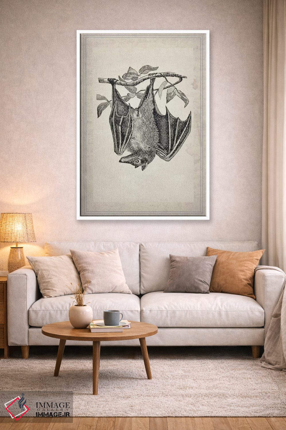 تابلو دکوراتیو خفاش ها ۴ اثر ناتاشا وسکوت - D1W