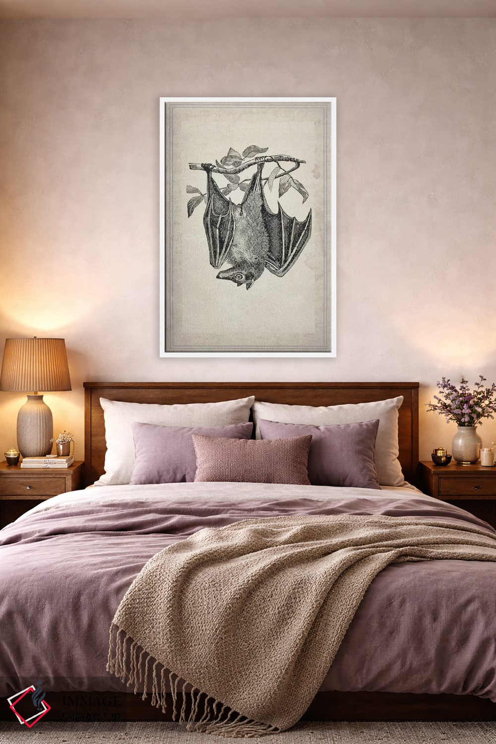 تابلو دکوراتیو خفاش ها ۴ اثر ناتاشا وسکوت - D4W