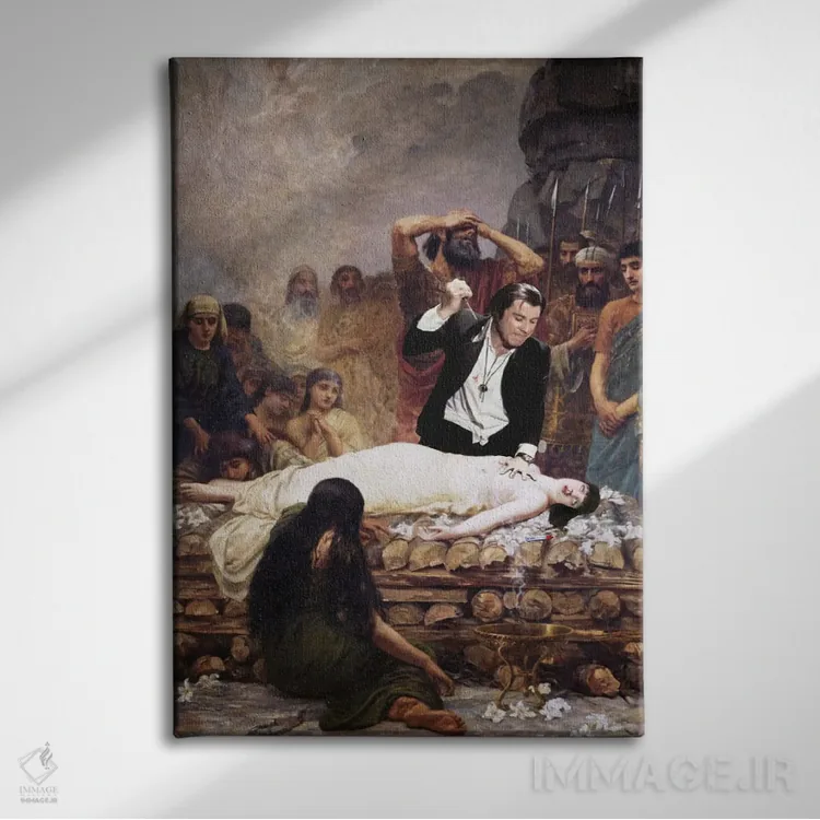 تابلو دکوراتیو تزریق آدرنالین اثر نورو بی - نمای روبهرو روی دیوار