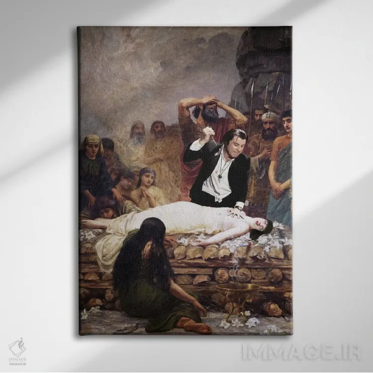 تابلو دکوراتیو تزریق آدرنالین اثر نورو بی - نمای روبهرو روی دیوار