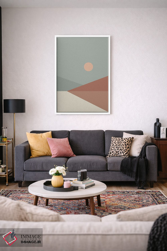 تابلو مینیمال منظره هندسی IV اثر استودیوی هنر قدیم - D3W