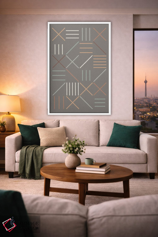 تابلو مینیمال اشکال هندسی VI اثر استودیوی هنر قدیم - D1W