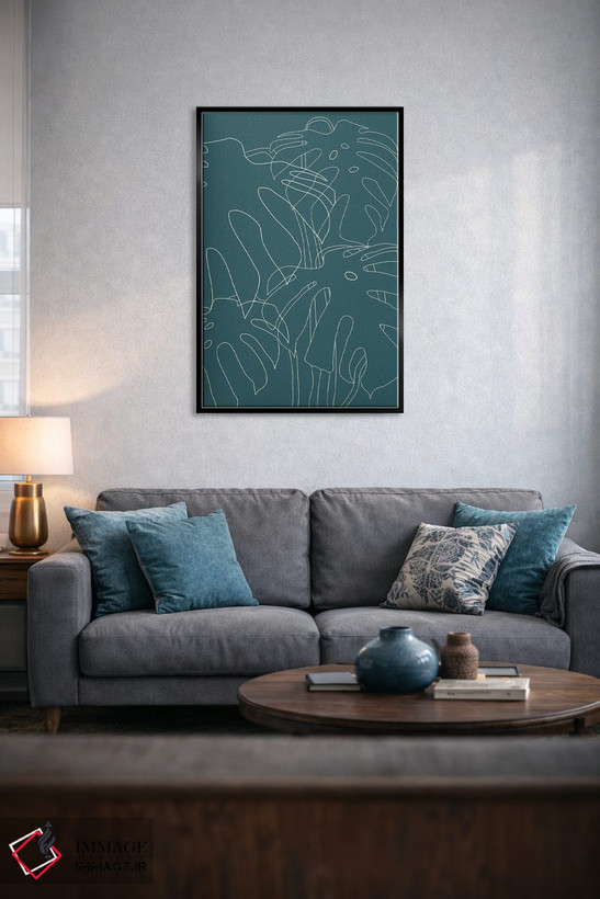 تابلو مینیمال برگ مانسترا شماره ۲ اثر استودیوی هنر قدیم - D5B