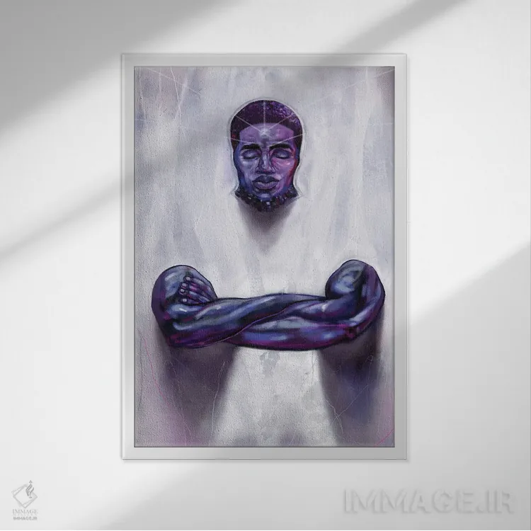 تابلو دکوراتیو حالت جامد شکست ناپذیر اثر جیسون اوبرایان - نمای قابدار سفید