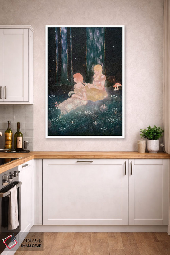 تابلو دکوراتیو پنهان در جنگل اثر اولیویا بورکی - D2W