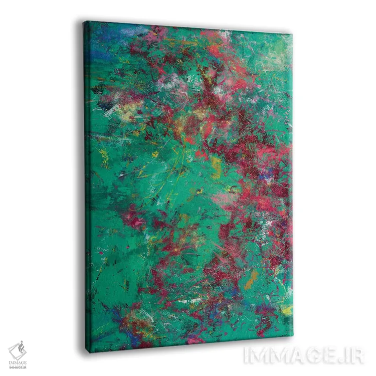 تابلو انتزاعی انرژی تابستانی اثر اولنا بوگاتسکا - نمای پرسپکتیو محصول