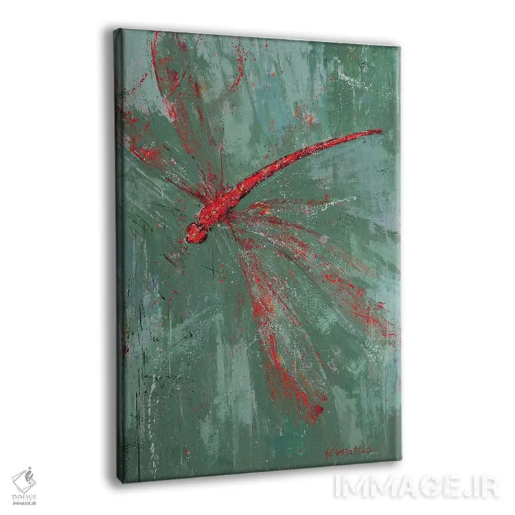 تابلو دکوراتیو سنجاقک VII اثر اولنا بوگاتسکا - نمای پرسپکتیو محصول