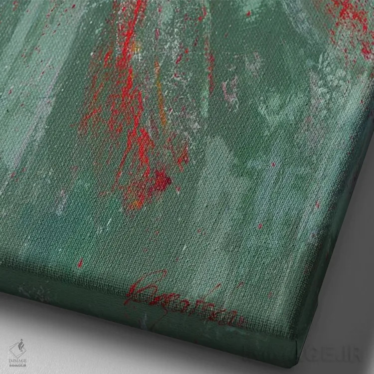 تابلو دکوراتیو سنجاقک VII اثر اولنا بوگاتسکا - نمای نزدیک بافت بوم