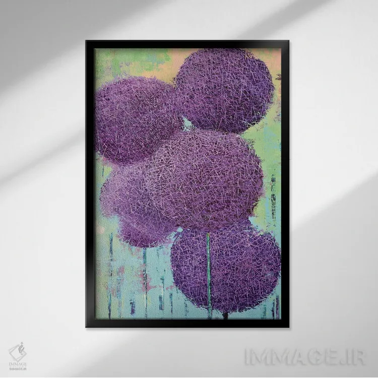 تابلو انتزاعی آلیوم VI اثر اولنا بوگاتسکا - نمای قابدار مشکی